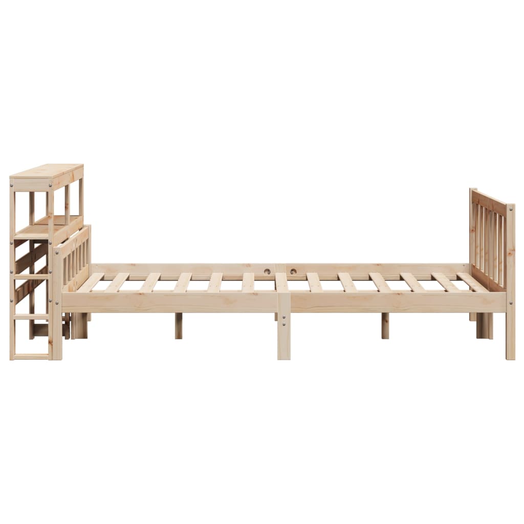 vidaXL Cadru de pat fără saltea, 120x190 cm, lemn masiv pin vidaXL Cadru de pat fără saltea, 120x190 cm, lemn masiv pin