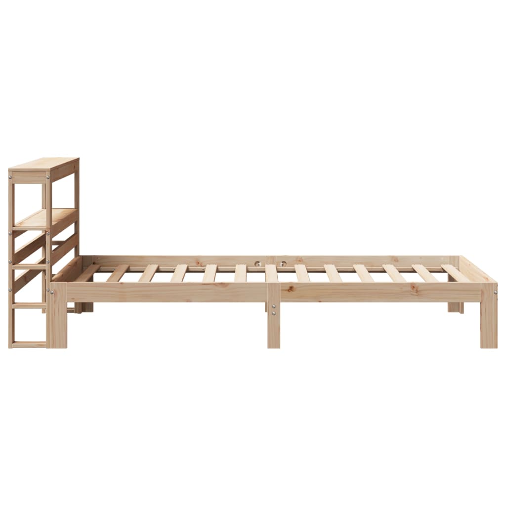 vidaXL Cadru de pat cu tăblie, 90x190 cm, lemn masiv pin vidaXL Cadru de pat cu tăblie, 90x190 cm, lemn masiv pin