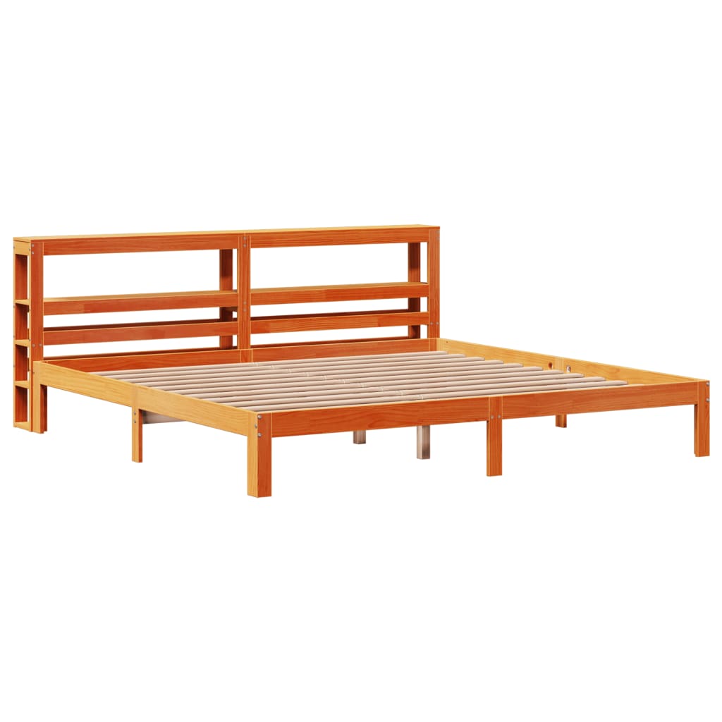 vidaXL Cadru de pat fără saltea, maro ceruit 180x200 cm lemn masiv pin vidaXL Cadru de pat fără saltea, maro ceruit 180x200 cm lemn masiv pin