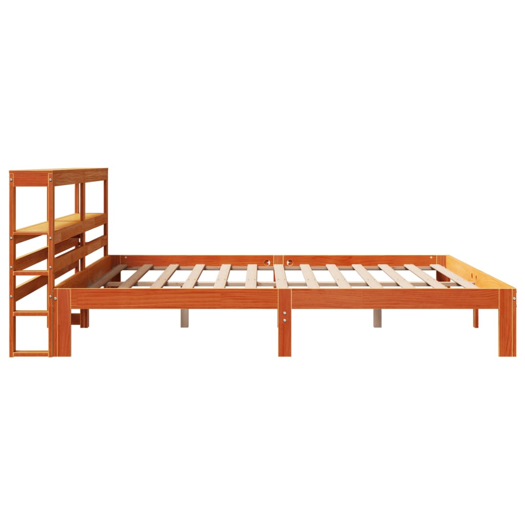 vidaXL Cadru de pat fără saltea, maro ceruit 180x200 cm lemn masiv pin vidaXL Cadru de pat fără saltea, maro ceruit 180x200 cm lemn masiv pin