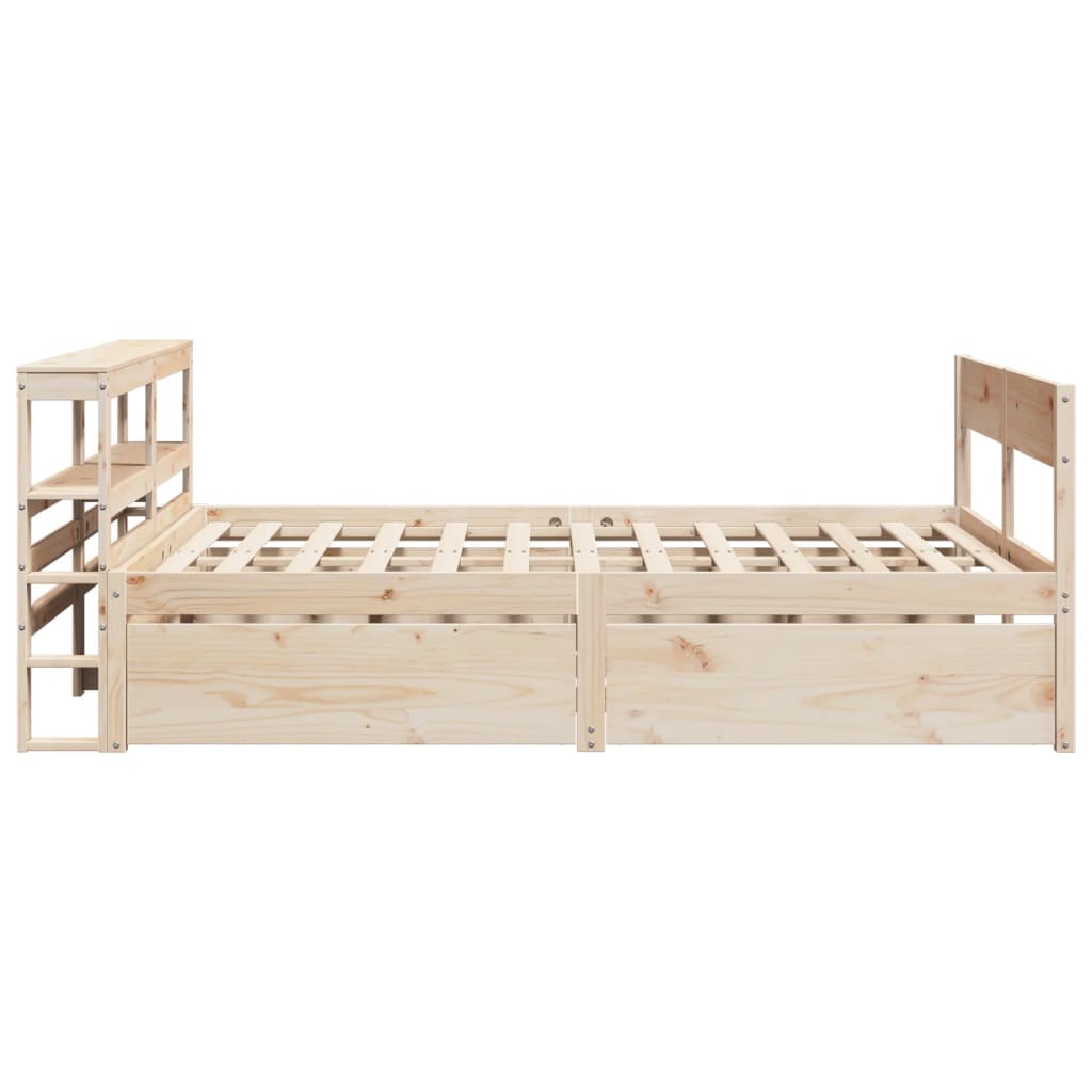 vidaXL Cadru de pat fără saltea, 120x190 cm, lemn masiv pin vidaXL Cadru de pat fără saltea, 120x190 cm, lemn masiv pin