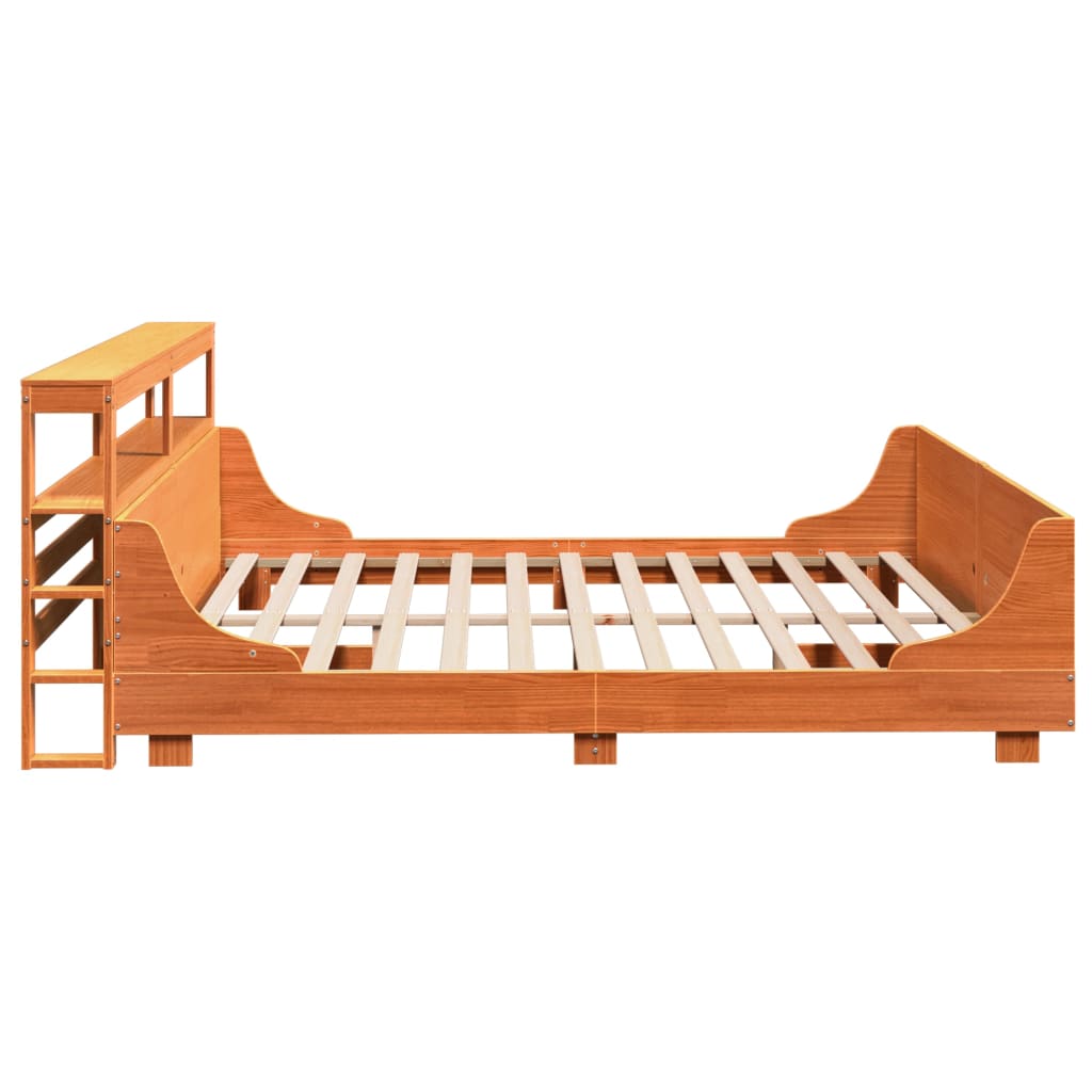 vidaXL Cadru de pat fără saltea, maro ceruit 180x200 cm lemn masiv pin vidaXL Cadru de pat fără saltea, maro ceruit 180x200 cm lemn masiv pin