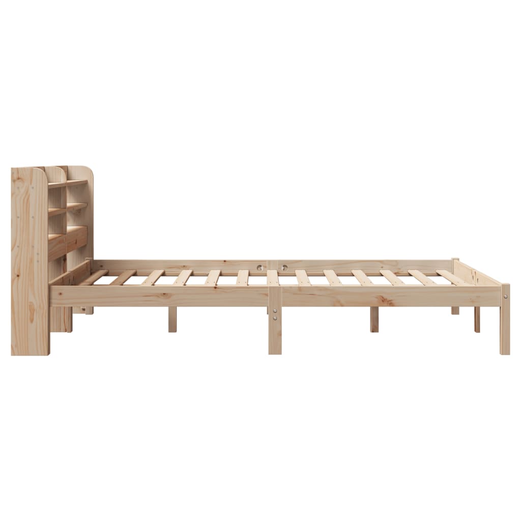 vidaXL Cadru de pat fără saltea, 120x190 cm, lemn masiv pin vidaXL Cadru de pat fără saltea, 120x190 cm, lemn masiv pin