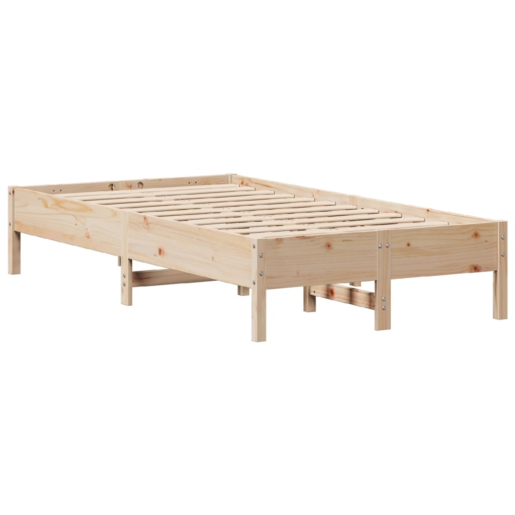 vidaXL Cadru de pat fără saltea, 75x190 cm, lemn masiv de pin