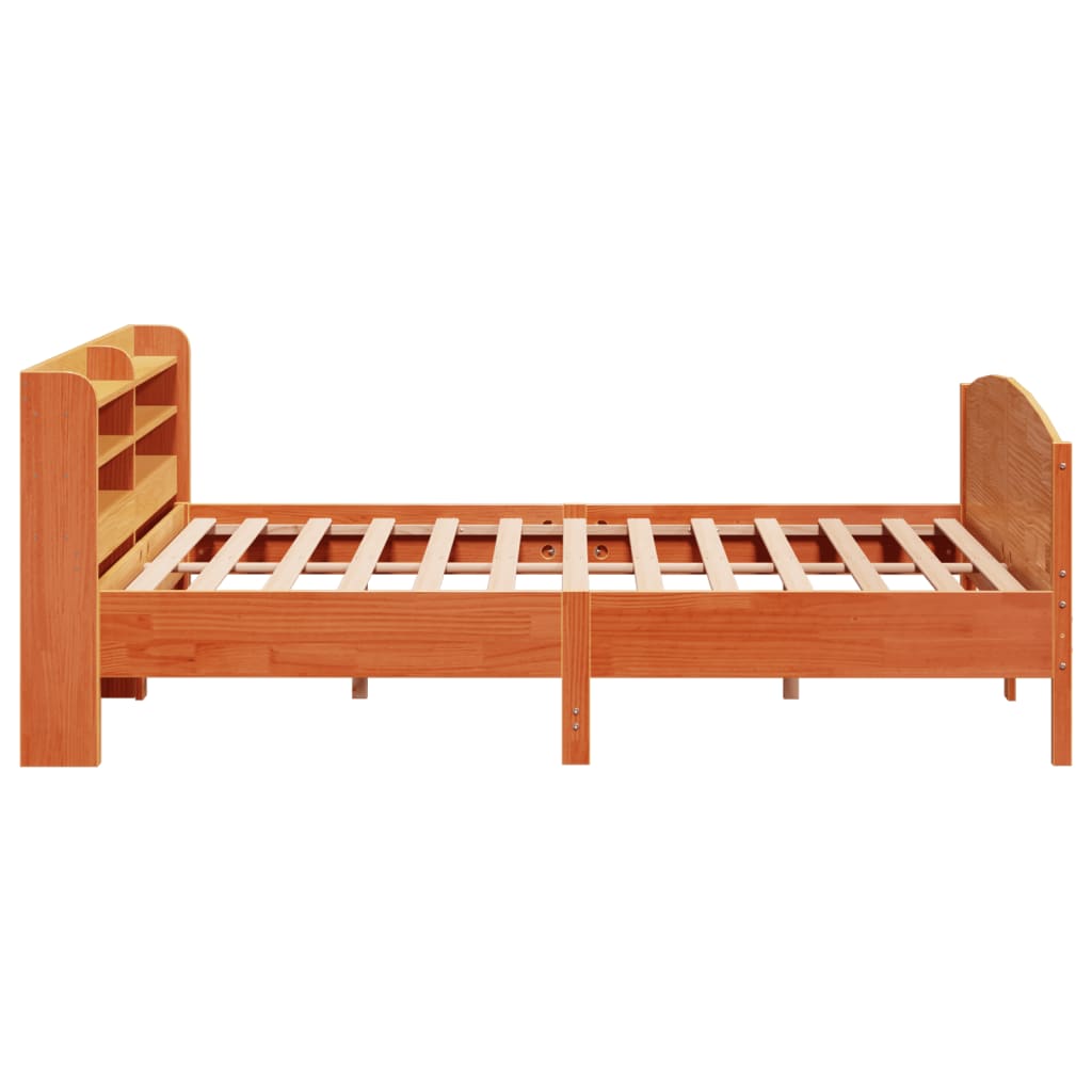 vidaXL Cadru de pat fără saltea, maro ceruit 180x200 cm lemn masiv pin vidaXL Cadru de pat fără saltea, maro ceruit 180x200 cm lemn masiv pin