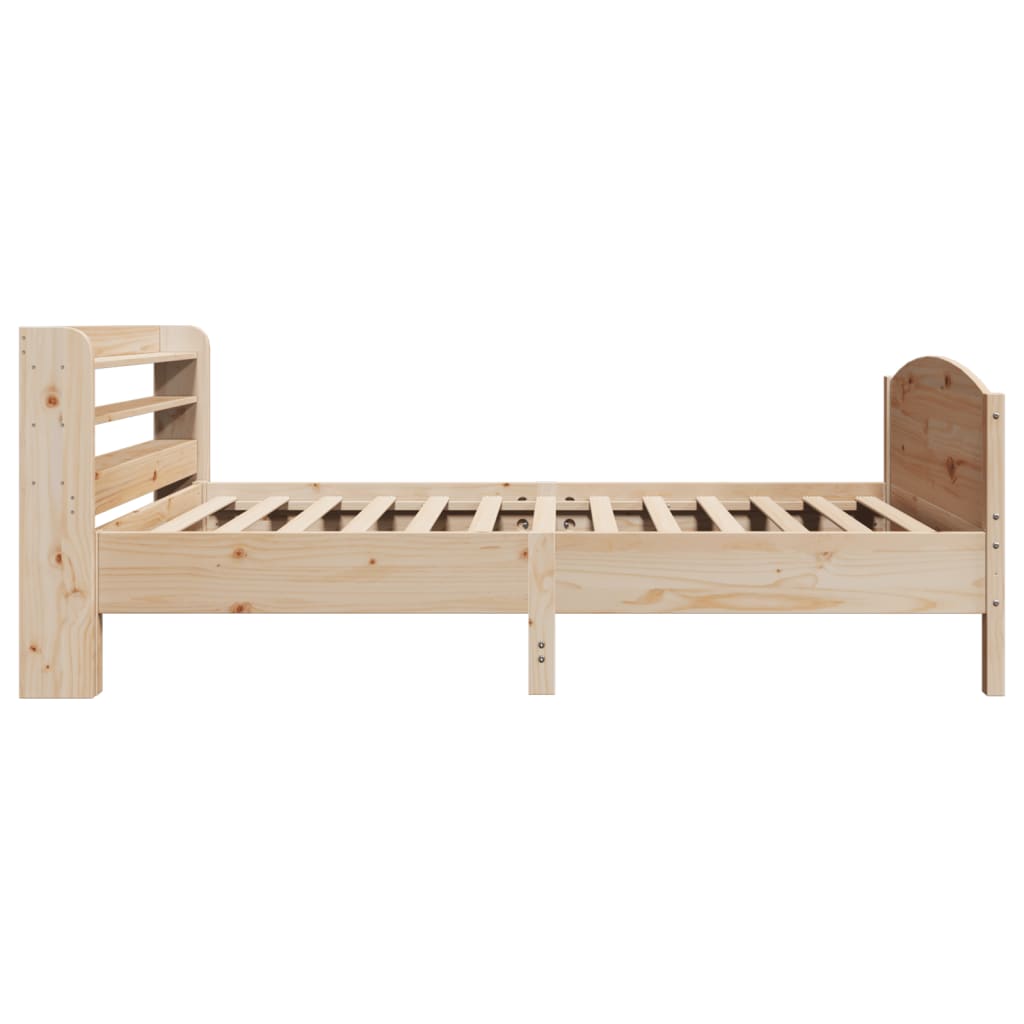 vidaXL Cadru de pat fără saltea, 75x190 cm, lemn masiv de pin