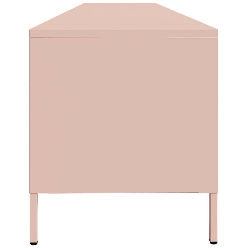 vidaXL Dulap TV, roz, 202x39x43,5 cm, oțel laminat la rece vidaXL Dulap TV, roz, 202x39x43,5 cm, oțel laminat la rece