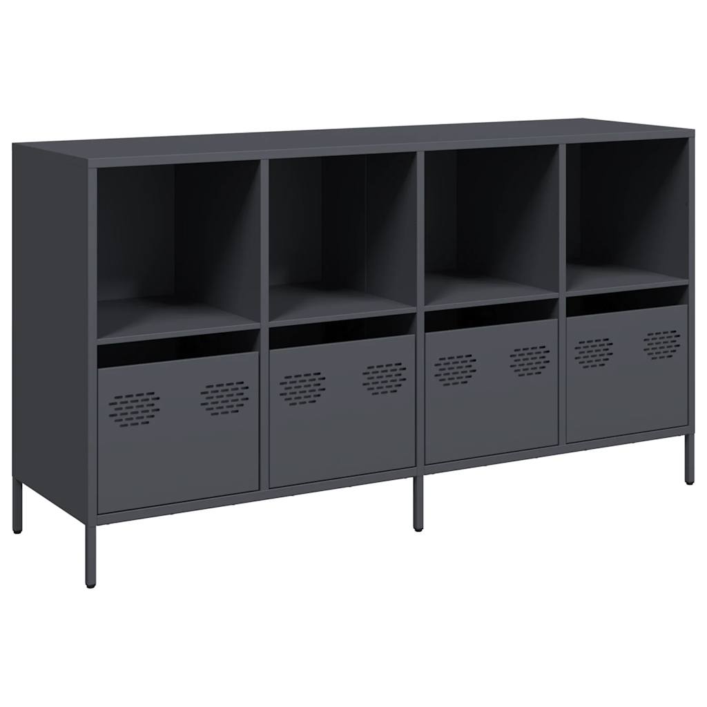 vidaXL Dulap, antracit, 135x39x73,5 cm, oțel laminat la rece vidaXL Dulap, antracit, 135x39x73,5 cm, oțel laminat la rece