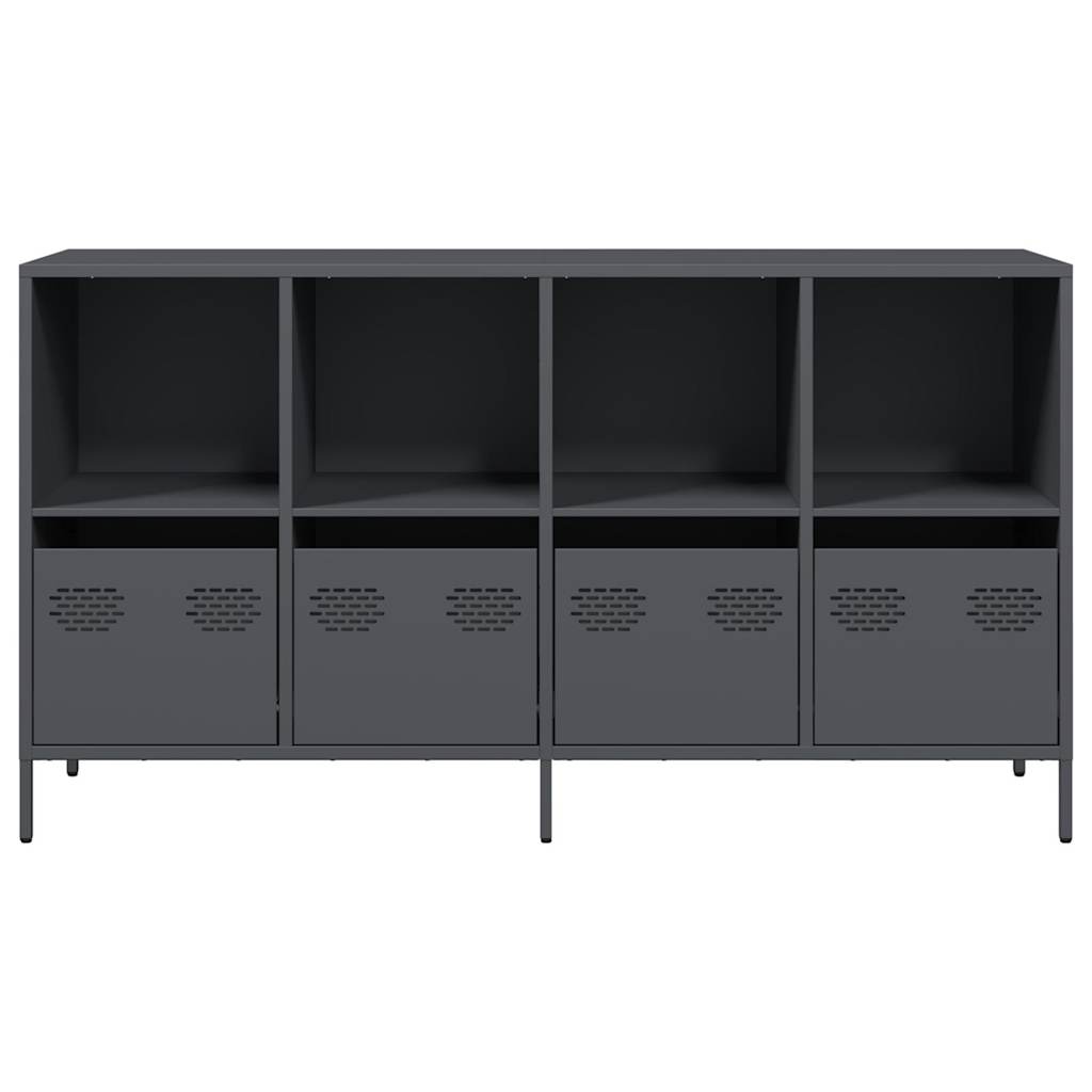 vidaXL Dulap, antracit, 135x39x73,5 cm, oțel laminat la rece vidaXL Dulap, antracit, 135x39x73,5 cm, oțel laminat la rece