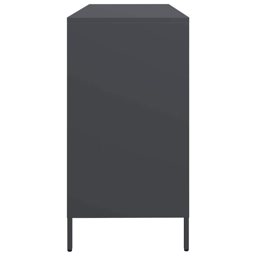 vidaXL Dulap, antracit, 135x39x73,5 cm, oțel laminat la rece vidaXL Dulap, antracit, 135x39x73,5 cm, oțel laminat la rece