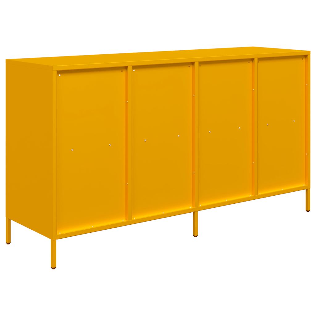 vidaXL Dulap, galben muștar, 135x39x73,5 cm, oțel laminat la rece vidaXL Dulap, galben muștar, 135x39x73,5 cm, oțel laminat la rece