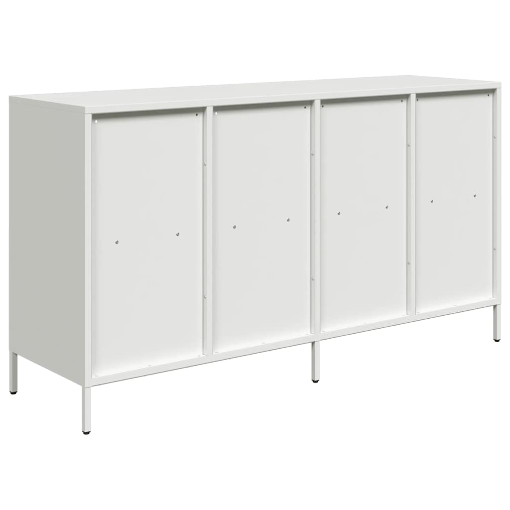 vidaXL Dulap, alb, 135x39x73,5 cm, oțel laminat la rece