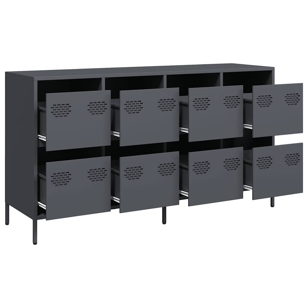 vidaXL Dulap, antracit, 135x39x73,5 cm<br />, oțel laminat la rece