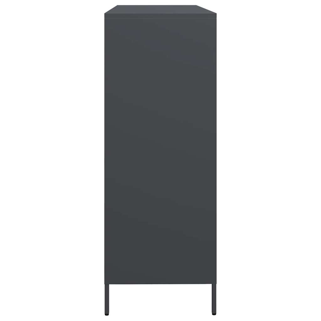 vidaXL Dulap, antracit, 135x39x103,5 cm, oțel laminat la rece vidaXL Dulap, antracit, 135x39x103,5 cm, oțel laminat la rece