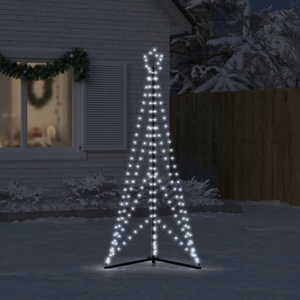 vidaXL Pom de Crăciun LED 363 LED-uri Alb Rece 182 cm