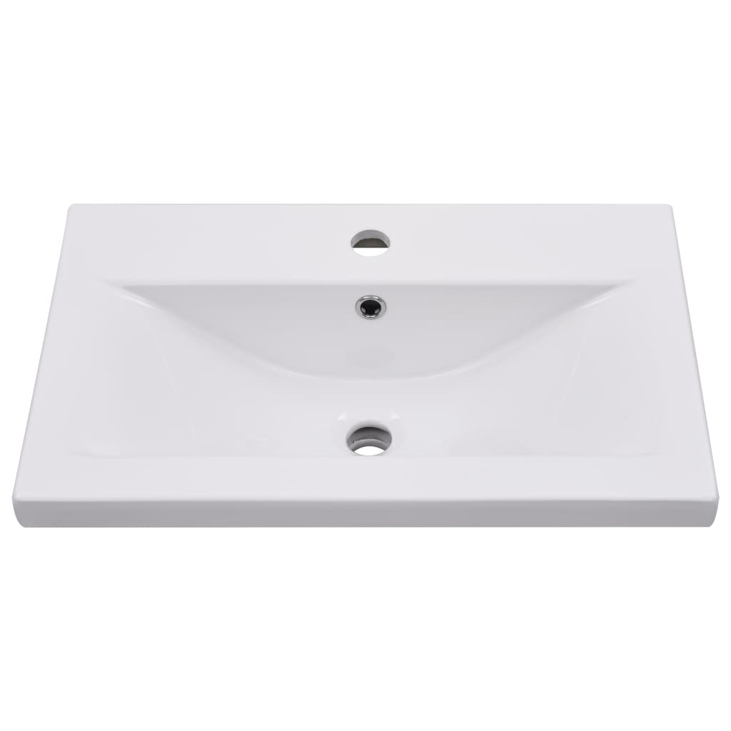 vidaXL Set mobilier de baie, 2 piese, ceramică și lemn prelucrat vidaXL Set mobilier de baie, 2 piese, ceramică și lemn prelucrat