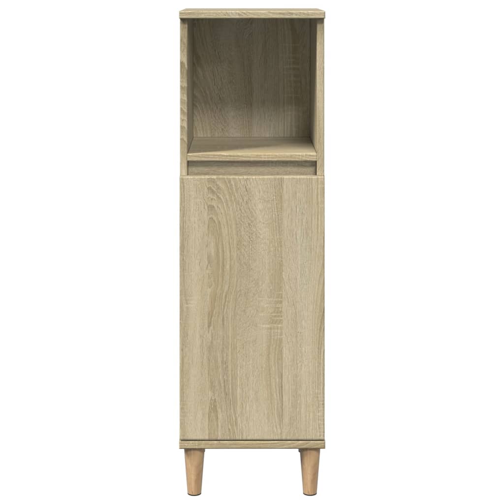 vidaXL Set mobilier de baie, 3 piese, stejar sonoma, lemn prelucrat vidaXL Set mobilier de baie, 3 piese, stejar sonoma, lemn prelucrat