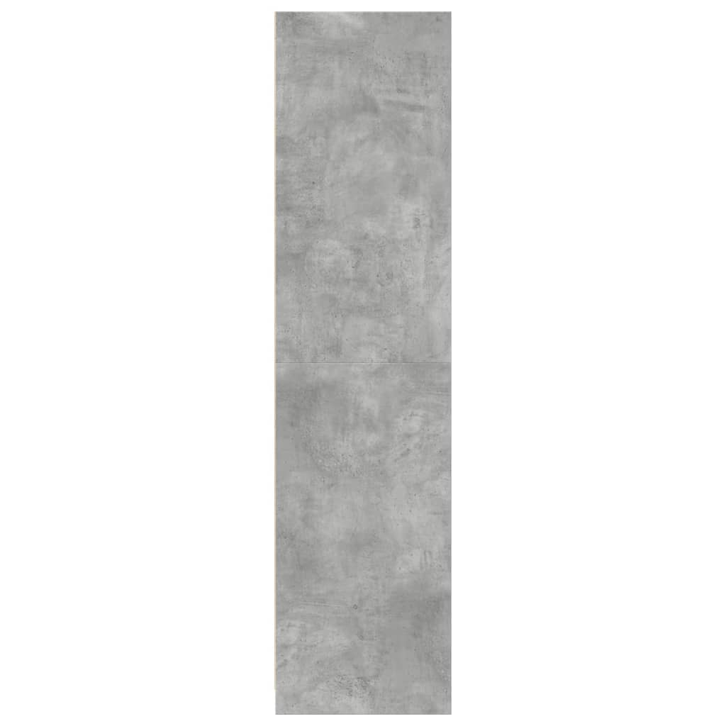 vidaXL Șifonier, gri beton, 30x50x200 cm, lemn prelucrat
