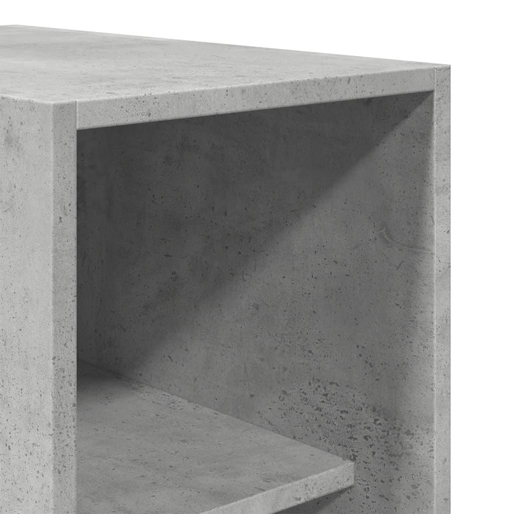 vidaXL Șifonier, gri beton, 30x50x200 cm, lemn prelucrat