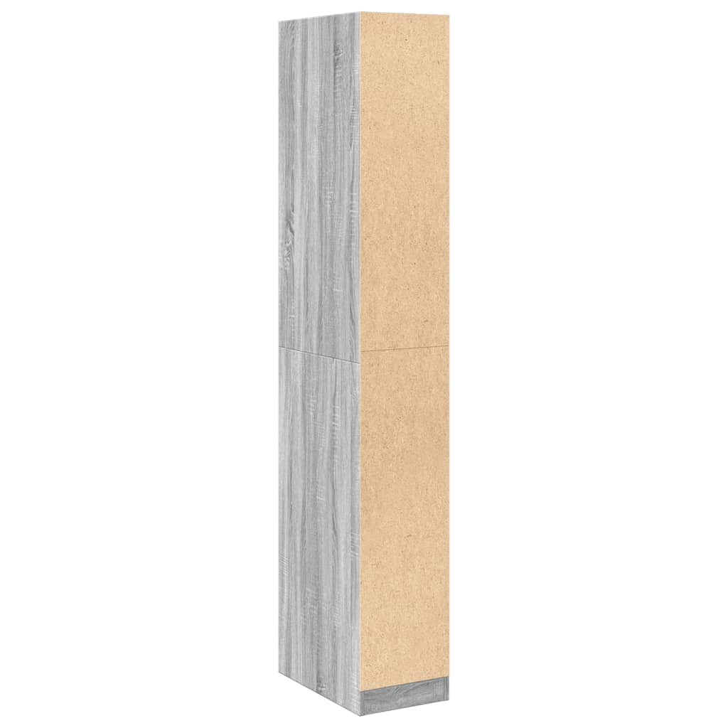 vidaXL Șifonier, gri sonoma, 30x50x200, lemn prelucrat vidaXL Șifonier, gri sonoma, 30x50x200, lemn prelucrat