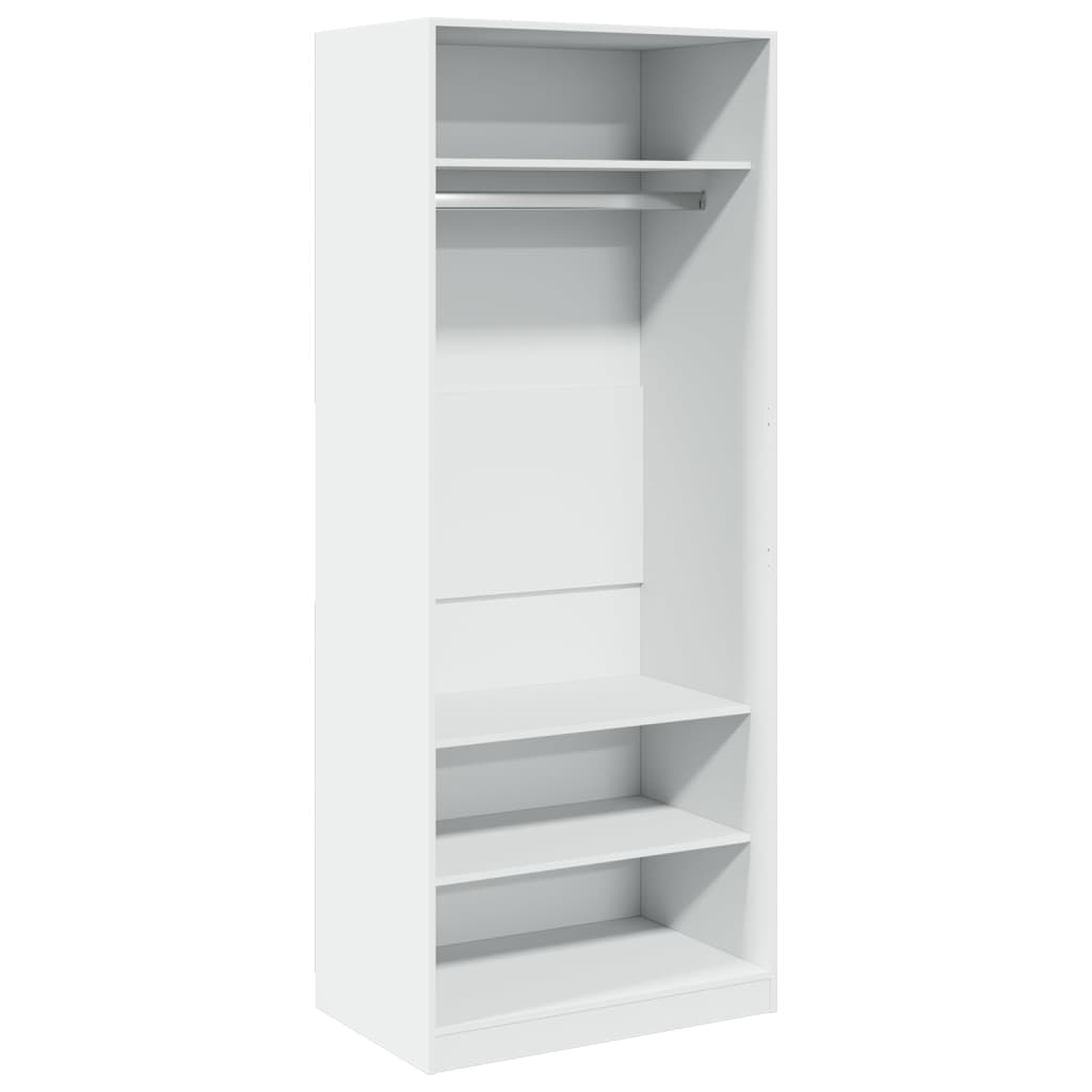 vidaXL Șifonier, alb, 80x50x200 cm, lemn prelucrat vidaXL Șifonier, alb, 80x50x200 cm, lemn prelucrat