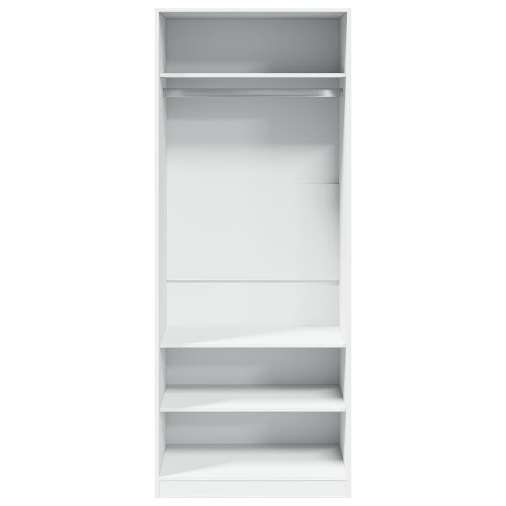 vidaXL Șifonier, alb, 80x50x200 cm, lemn prelucrat vidaXL Șifonier, alb, 80x50x200 cm, lemn prelucrat
