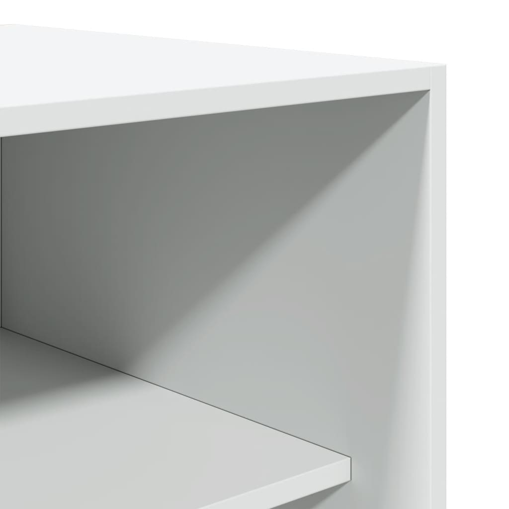 vidaXL Șifonier, alb, 80x50x200 cm, lemn prelucrat vidaXL Șifonier, alb, 80x50x200 cm, lemn prelucrat
