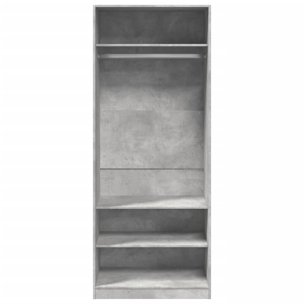 vidaXL Șifonier, gri beton, 80x50x200 cm, lemn prelucrat vidaXL Șifonier, gri beton, 80x50x200 cm, lemn prelucrat