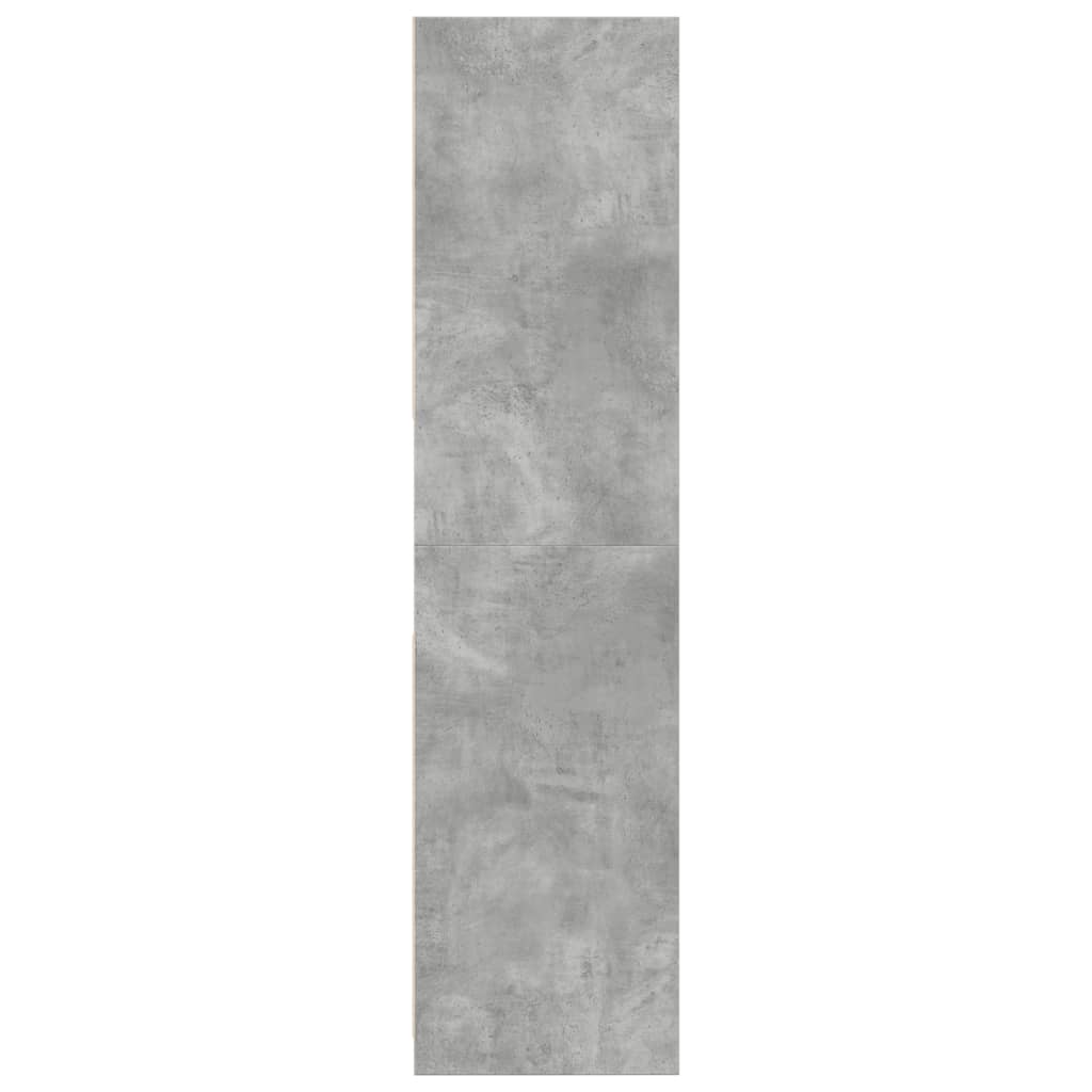vidaXL Șifonier, gri beton, 80x50x200 cm, lemn prelucrat vidaXL Șifonier, gri beton, 80x50x200 cm, lemn prelucrat