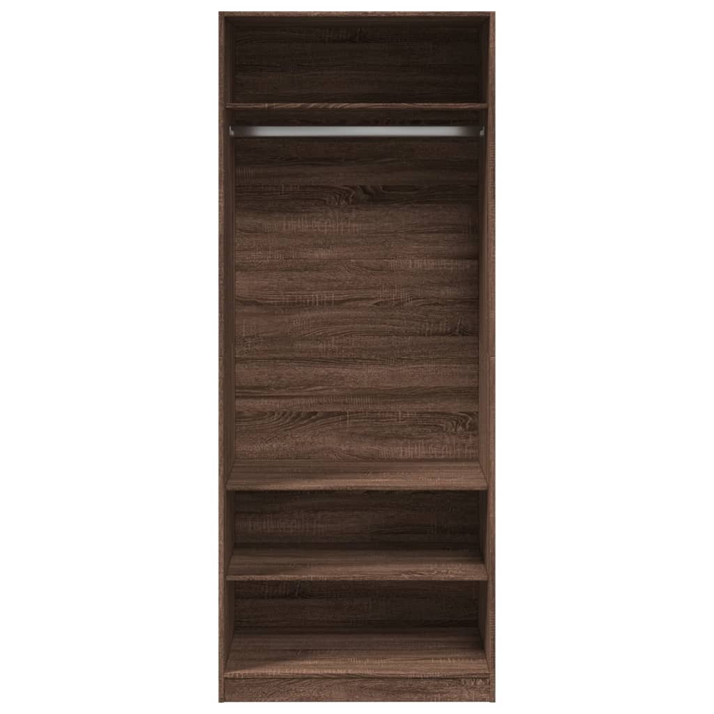 vidaXL Șifonier, stejar maro, 80x50x200 cm, lemn prelucrat