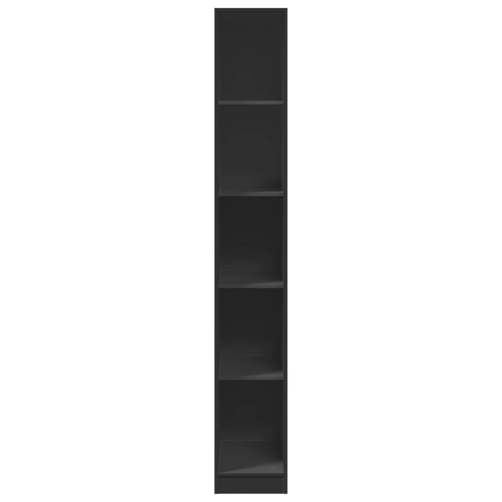 vidaXL Șifonier, negru, 30x50x200 cm, lemn prelucrat vidaXL Șifonier, negru, 30x50x200 cm, lemn prelucrat