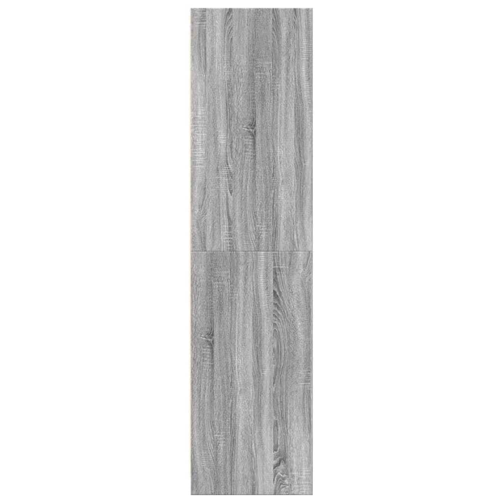 vidaXL Șifonier, gri sonoma, 30x50x200, lemn prelucrat