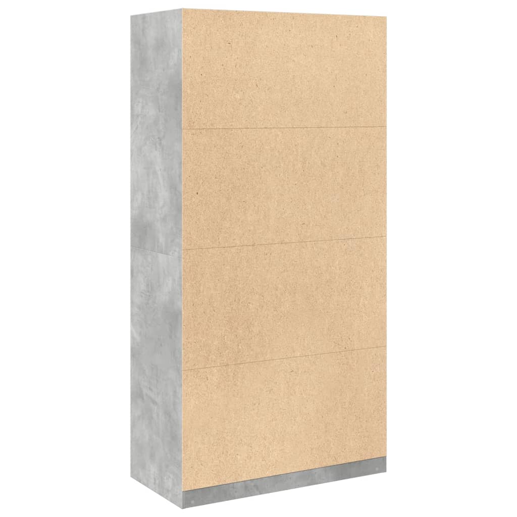 vidaXL Șifonier, gri beton, 100x50x200 cm, PAL vidaXL Șifonier, gri beton, 100x50x200 cm, PAL