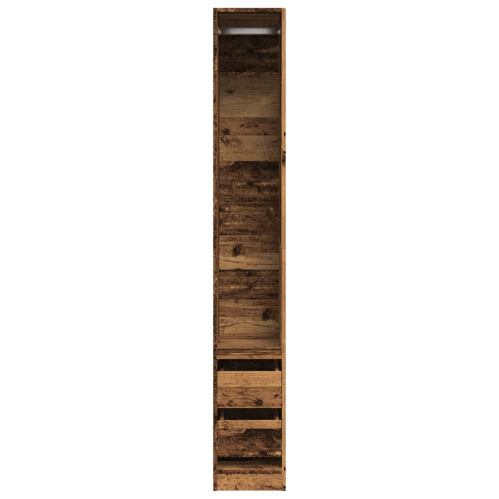 vidaXL Șifonier, lemn vechi, 30x50x200 cm, lemn prelucrat vidaXL Șifonier, lemn vechi, 30x50x200 cm, lemn prelucrat