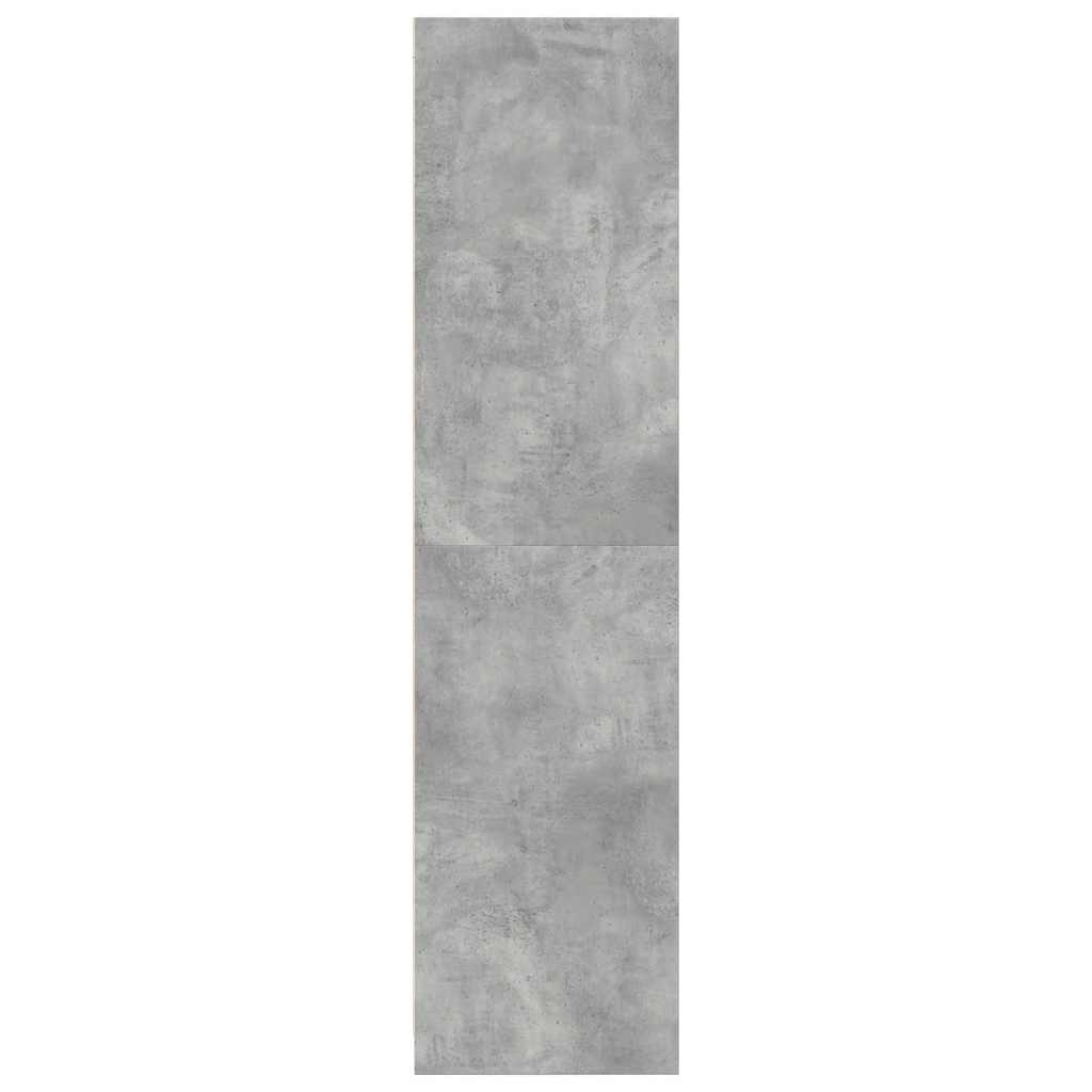 vidaXL Șifonier, gri beton, 80x50x200 cm, lemn prelucrat