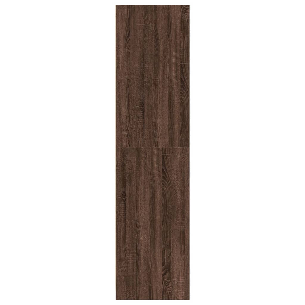 vidaXL Șifonier, stejar maro, 80x50x200 cm, lemn prelucrat