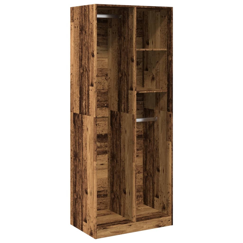 vidaXL Șifonier, lemn vechi, 80x50x200 cm, lemn prelucrat vidaXL Șifonier, lemn vechi, 80x50x200 cm, lemn prelucrat