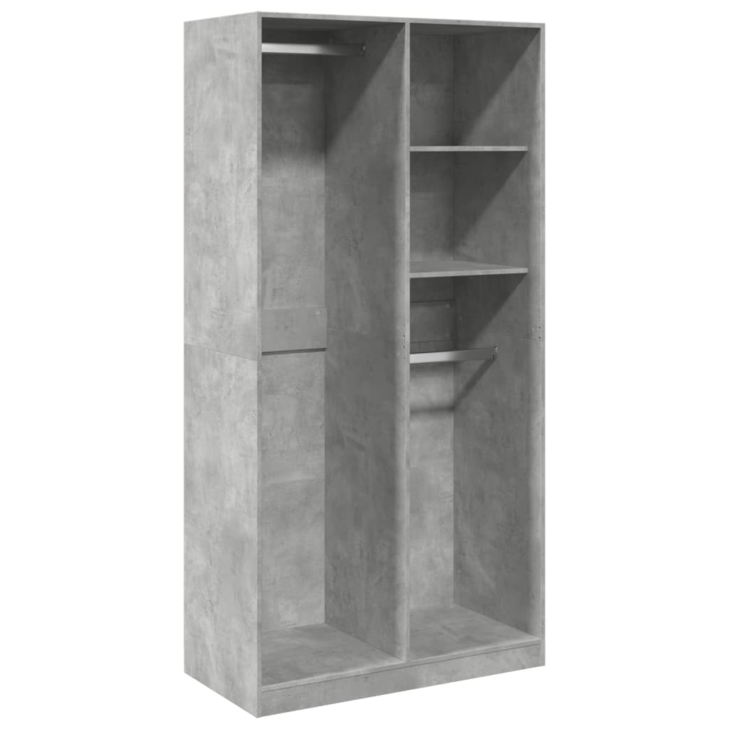vidaXL Șifonier, gri beton, 100x50x200 cm, PAL vidaXL Șifonier, gri beton, 100x50x200 cm, PAL