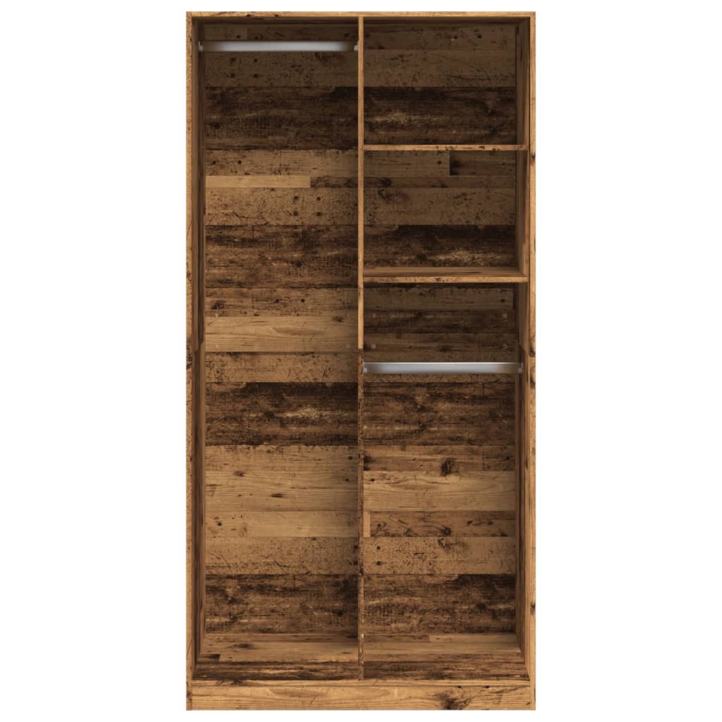 vidaXL Șifonier, lemn vechi, 100 x 50 x 200 cm, lemn prelucrat vidaXL Șifonier, lemn vechi, 100 x 50 x 200 cm, lemn prelucrat