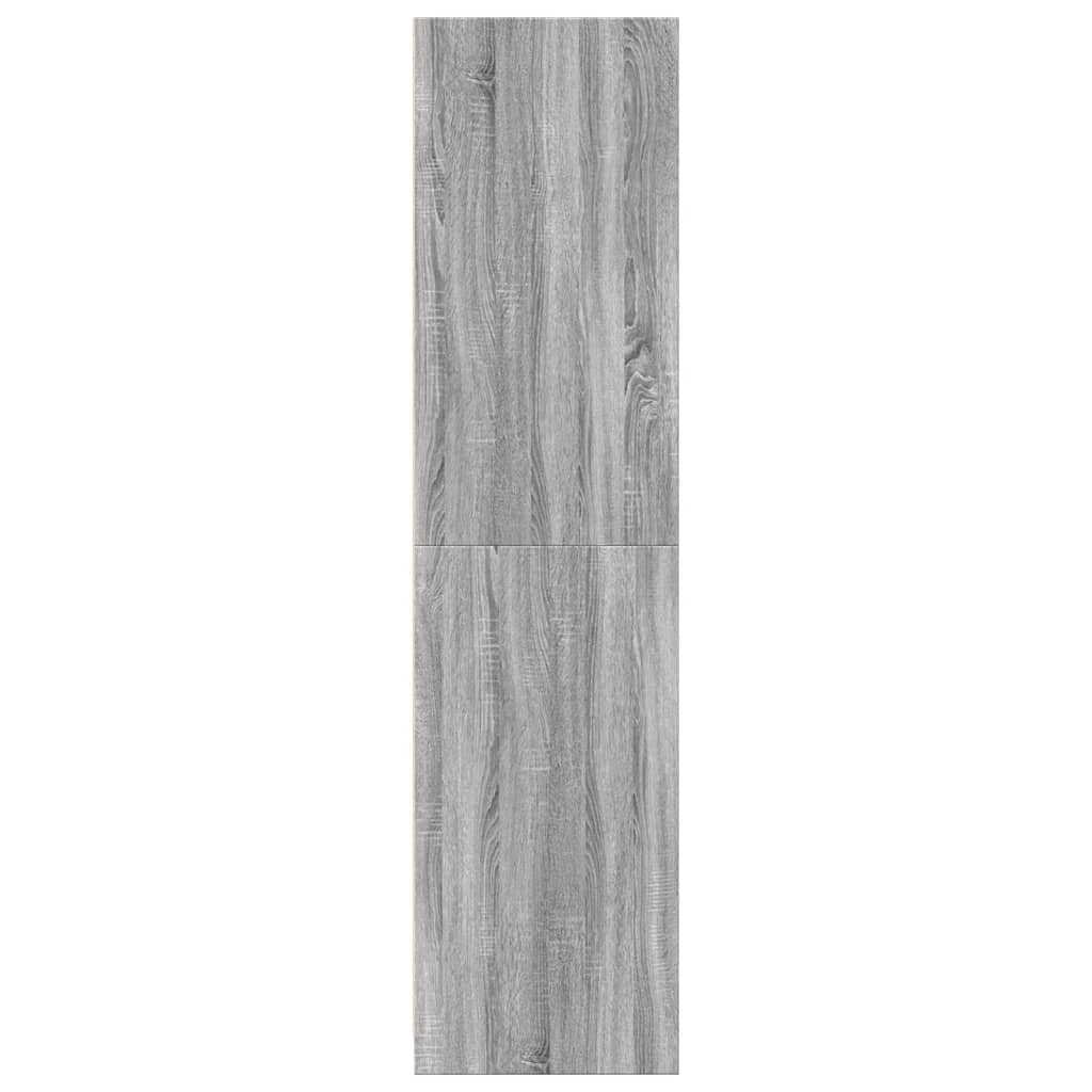 vidaXL Șifonier, gri sonoma, 30x50x200, lemn prelucrat