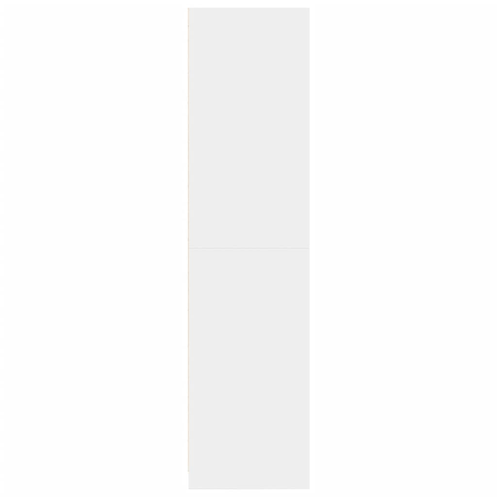 vidaXL Șifonier, alb, 50x50x200 cm, lemn prelucrat