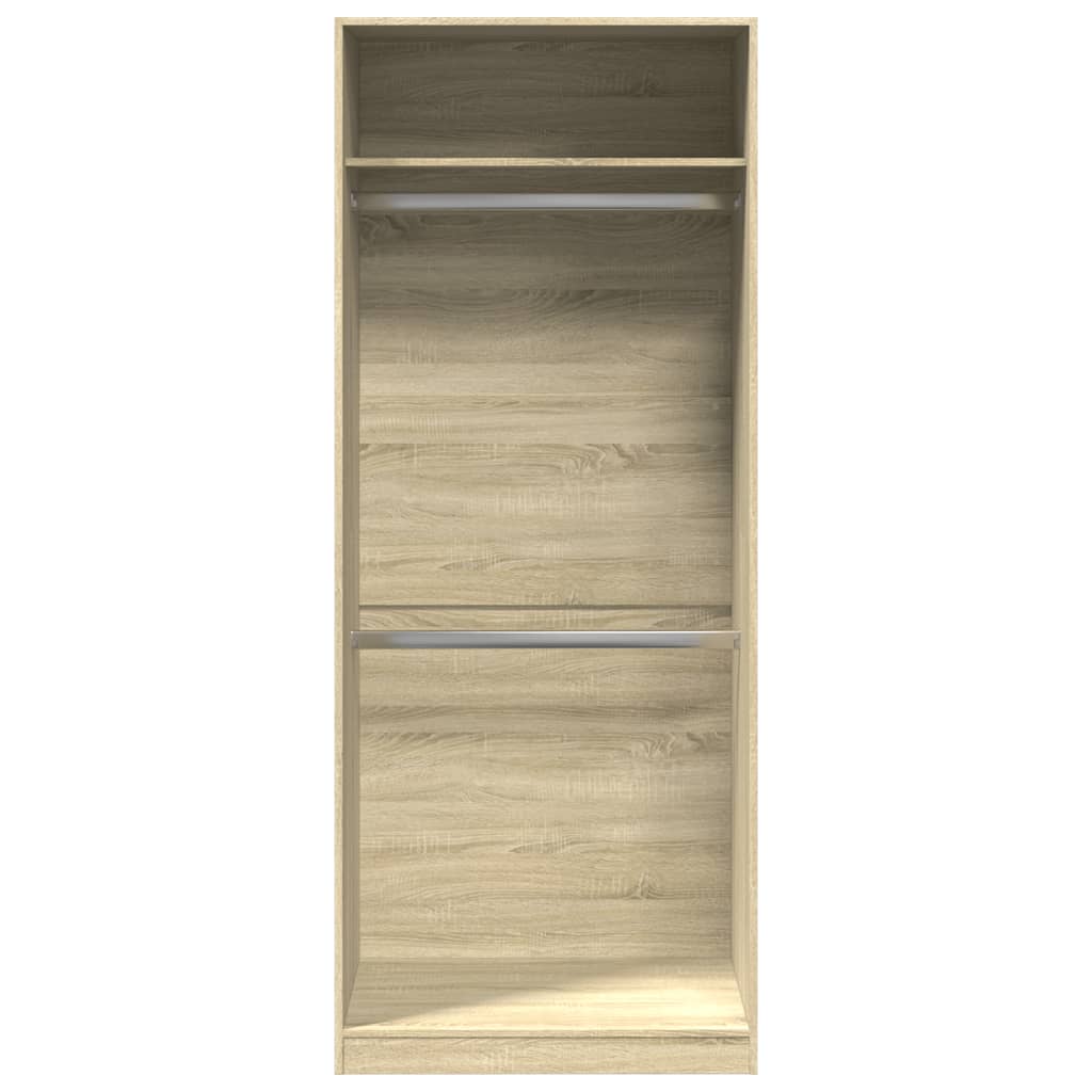 vidaXL Șifonier, stejar sonoma, 80x50x200 cm, lemn prelucrat