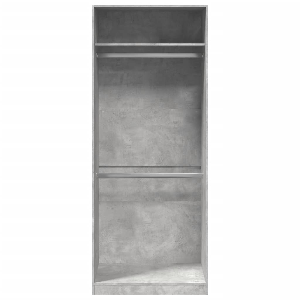 vidaXL Șifonier, gri beton, 80x50x200 cm, lemn prelucrat vidaXL Șifonier, gri beton, 80x50x200 cm, lemn prelucrat
