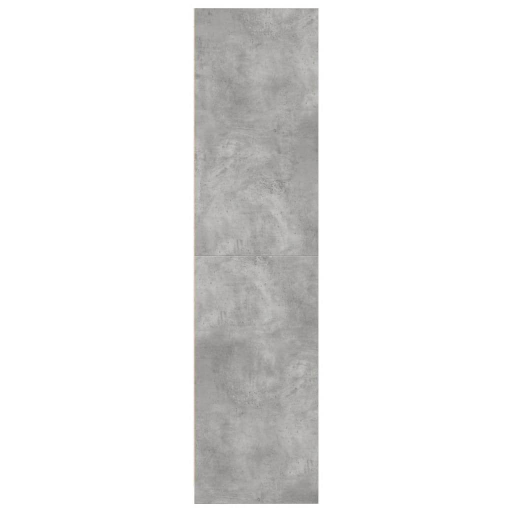 vidaXL Șifonier, gri beton, 80x50x200 cm, lemn prelucrat vidaXL Șifonier, gri beton, 80x50x200 cm, lemn prelucrat