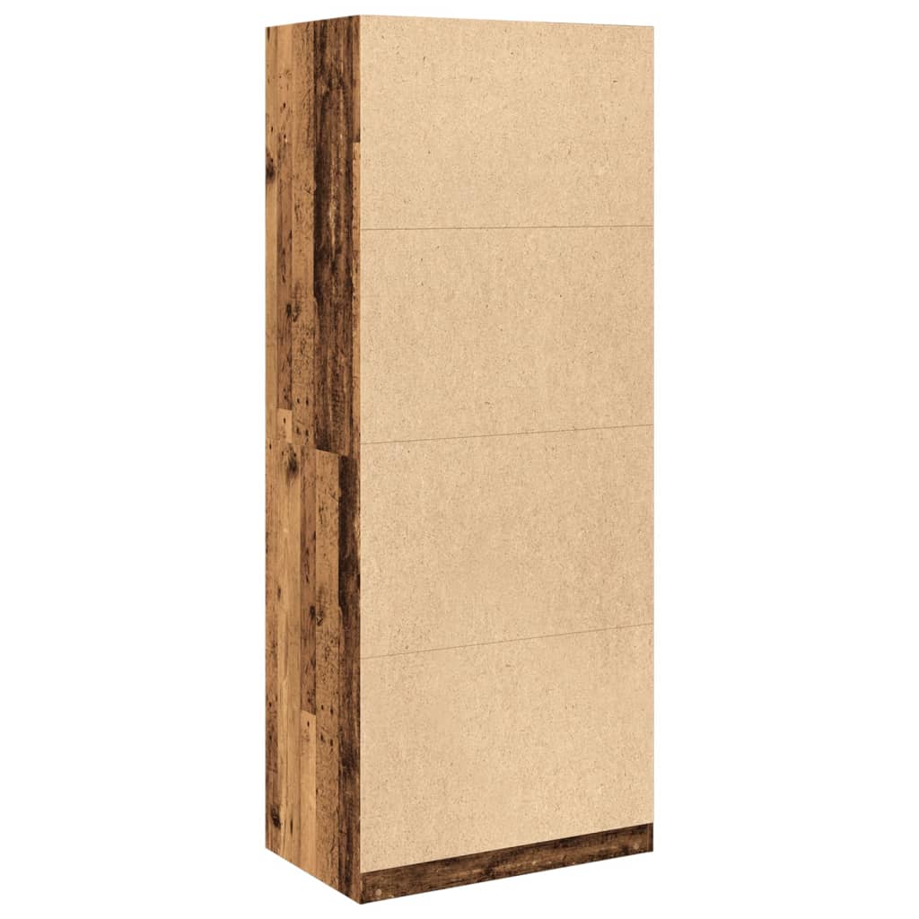 vidaXL Șifonier, lemn vechi, 80x50x200 cm, lemn prelucrat vidaXL Șifonier, lemn vechi, 80x50x200 cm, lemn prelucrat