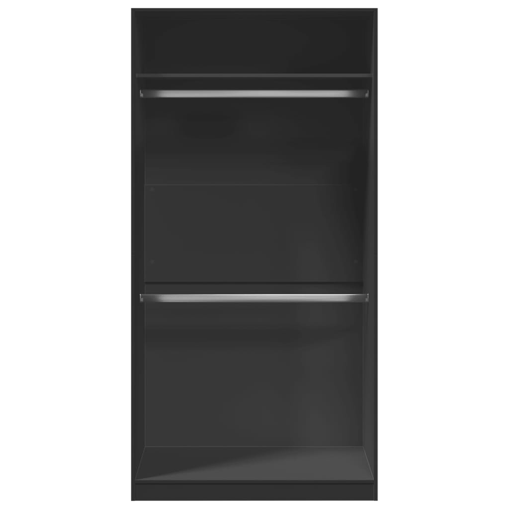 vidaXL Șifonier, negru, 100 x 50 x 200 cm, PAL vidaXL Șifonier, negru, 100 x 50 x 200 cm, PAL