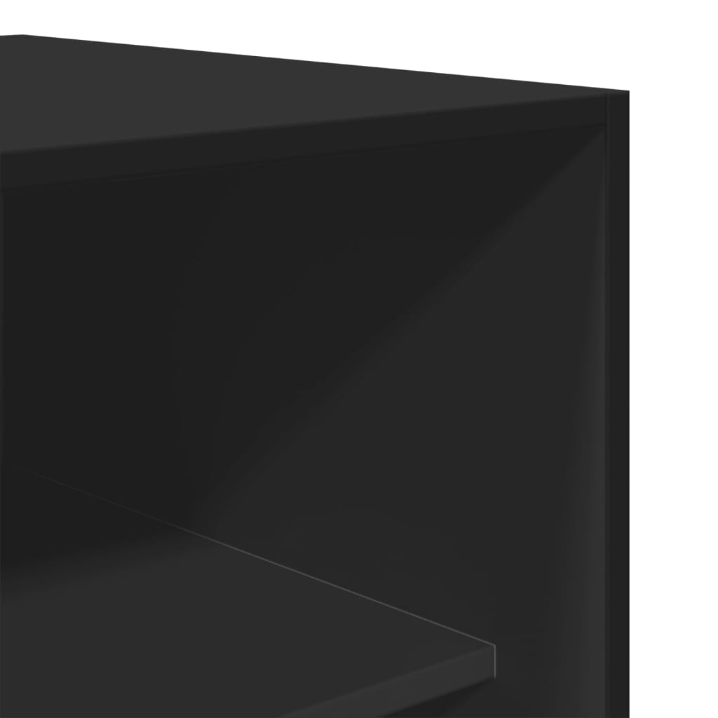 vidaXL Șifonier, negru, 100 x 50 x 200 cm, PAL vidaXL Șifonier, negru, 100 x 50 x 200 cm, PAL