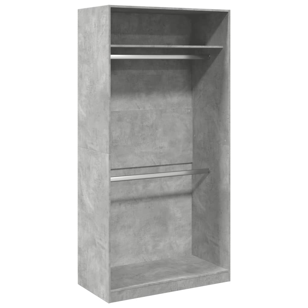 vidaXL Șifonier, gri beton, 100x50x200 cm, PAL vidaXL Șifonier, gri beton, 100x50x200 cm, PAL