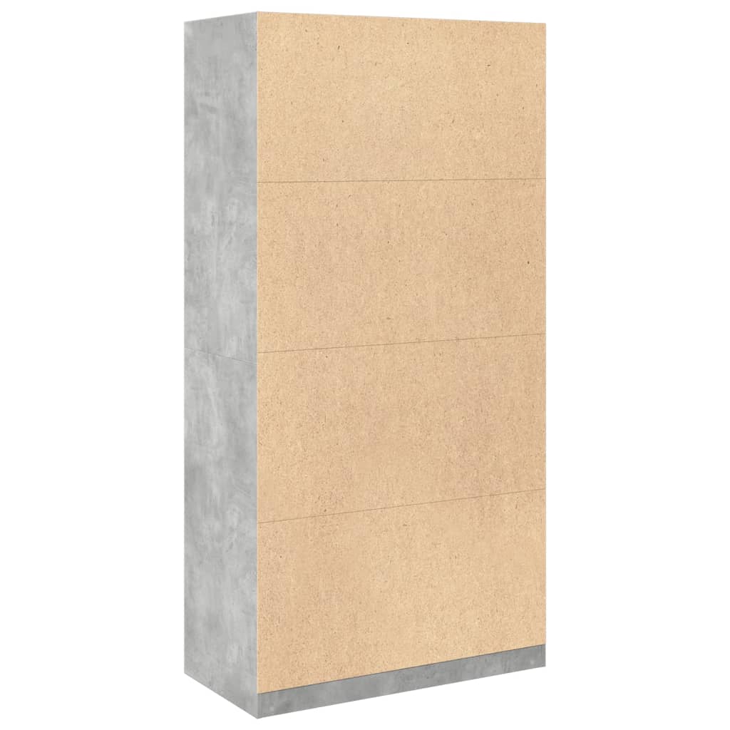 vidaXL Șifonier, gri beton, 100x50x200 cm, PAL vidaXL Șifonier, gri beton, 100x50x200 cm, PAL