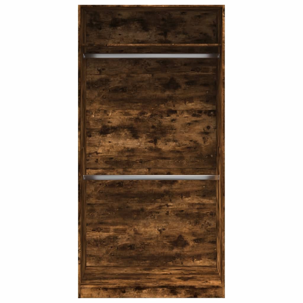 vidaXL Șifonier, stejar afumat, 100x50x200 cm, lemn prelucrat